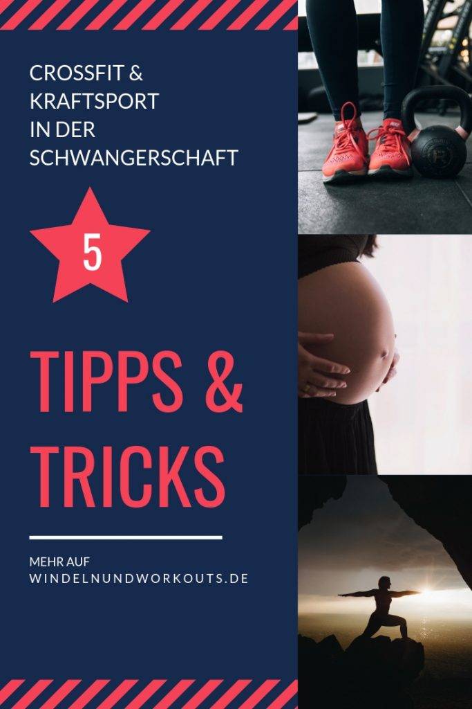 Crossfit in der Schwangerschaft Grafik - für Pinterest.