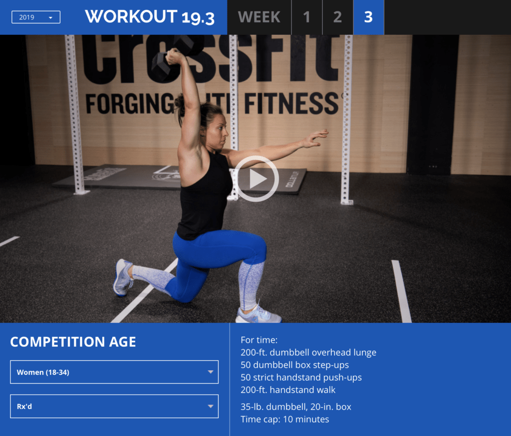 Crossfit Open 19.3 Crossfit