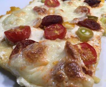 Gebackene Polenta mit Chorizo