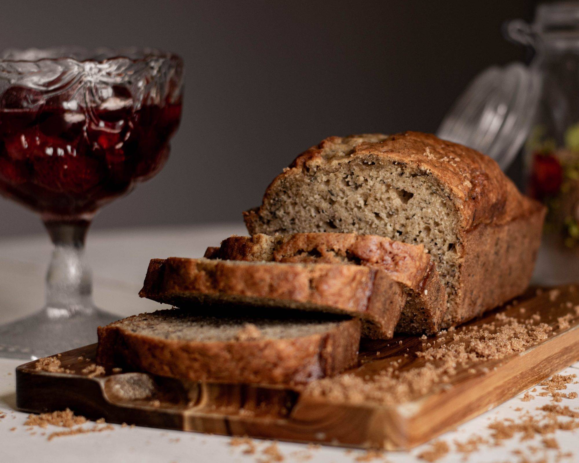 Bananenbrot mit extra Schokolade