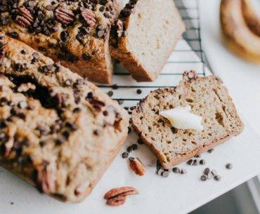 Bananenbrot mit extra Schokolade