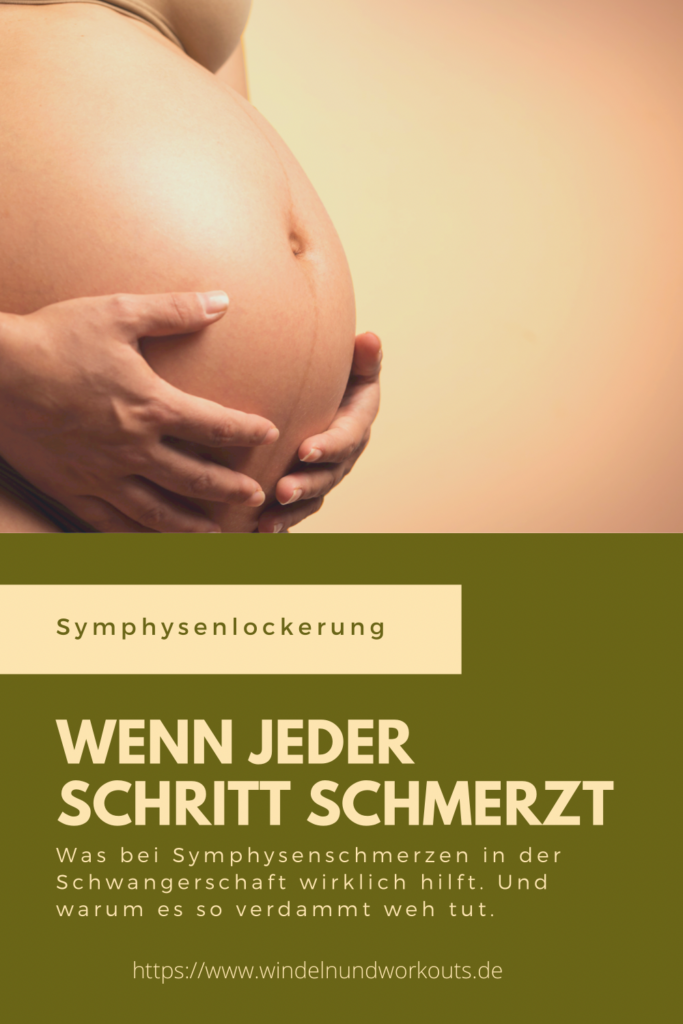 Symphysenlockerung führt zu Schmerzen während der Schwangerschaft.